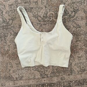 lululemon align Cream Ribbed Tank Top